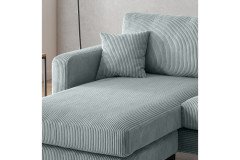 Eliza von Benformato - Ecksofa Ausführung links aqua