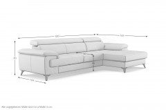 Astra-LE25 von COTTA - Eckgarnitur rechts sand