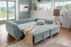 Flora von Benformato - Ecksofa Variante rechts aqua