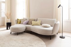 Pearl-LE25 von SCHÖNER WOHNEN - Polstersofa rechts snow