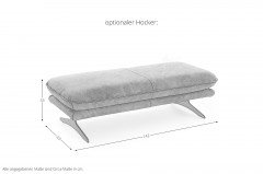 24670 Olivia von Willi Schillig - Ledersofa Variante rechts eucalyptus