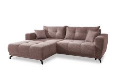 Restato von Benformato - Ecksofa Ausführung links rosa