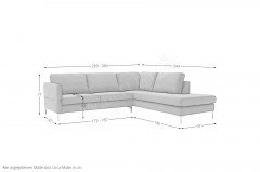 Timeless von SCHÖNER WOHNEN - Polstergarnitur rechts turtle