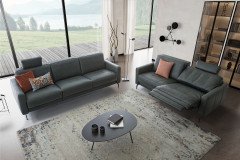 36130 Louis von Willi Schillig - Ledergarnitur forest