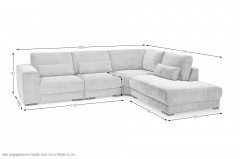 2388 von Hjort Knudsen - Ecksofa Variante rechts natural