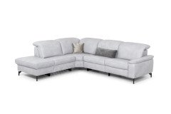 1590 von Himolla - Ledersofa Ausführung links asche