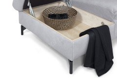 1590 von Himolla - Ledersofa Ausführung links asche