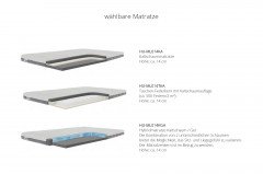 HU-LS23121 von Hukla - Ecksofa rechts mit Schlaffunktion silver