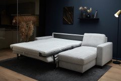 HU-LS23121 von Hukla - Ecksofa rechts mit Schlaffunktion silver