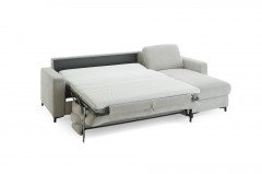 HU-LS23121 von Hukla - Ecksofa rechts mit Schlaffunktion silver
