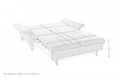 Night and Day Lift von Poco - Schlafsofa mustard