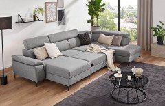 Braga-LE25 von BENIX - Wohnlandschaft rechts grau