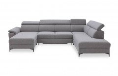 Braga-LE25 von BENIX - Wohnlandschaft rechts grau