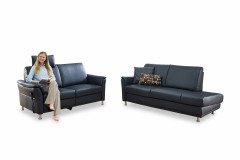 Emilia-LE25 von PM Oelsa - Leder-Ensemble brombeer