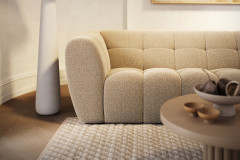 Aspen-LE25 von Vilmers - Ecksofa rechts latte