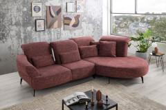 Dance von Sit & More - Polstergarnitur rechts aubergine