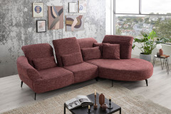 Dance von Sit & More - Polstergarnitur rechts aubergine