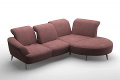 Dance von Sit & More - Polstergarnitur rechts aubergine