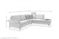 MR 2875 von Musterring - Couchgarnitur rechts dolphin