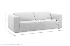 Gardenia von Vilmers - Sofa smoke grey