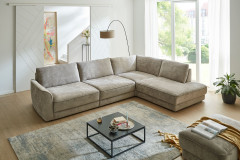 ZE-EM24138 von Zehdenick - Ecksofa Ausführung rechts mandel