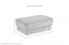 ZE-EM24138 von Zehdenick - Ecksofa Ausführung rechts mandel