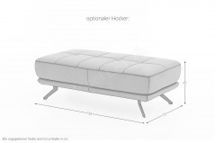 PN-EM19074 von Polinova - Ledergarnitur Ausführung links kurkuma