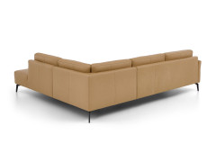 PN-EM24126 von Polinova - Ledersofa Ausführung rechts honey