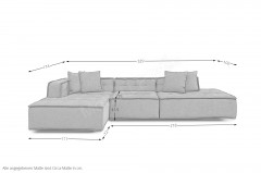 Canna von Het Anker - Polstergarnitur links schlamm