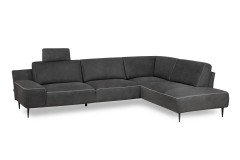 Forma-LE25 von designwerk - Ledersofa rechts black