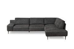 Forma-LE25 von designwerk - Ledersofa rechts black