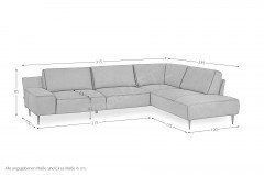 Forma-LE25 von designwerk - Ledersofa rechts black