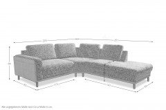 Concept-LE26 von Sit & More - Polstergarnitur links anthrazit-dark-grey