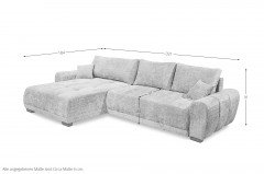 Bellingen von ED-Lifestyle - Polstergarnitur links silver