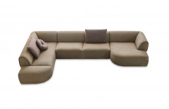 Rozan von bert plantagie - Polstersofa links brown