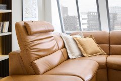 HU-SF25072 von Hukla - Ledergarnitur links kurkuma