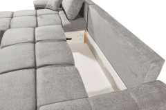 Dexter von ED-Lifestyle - Polstersofa links silver