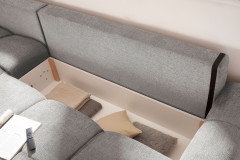 Dexter von ED-Lifestyle - Polstersofa links silver