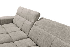 Hunter von ED-Lifestyle - Ecksofa links stone