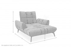 Malibu-LE26 von set one by Musterring - Loveseat marsala
