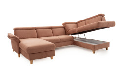 Glendale-LE26 von Sit & More - Wohnlandschaft rechts kupfer