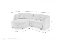 Boston-LE26 von set one by Musterring - Polsterecke links sand