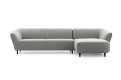 Turia von Pode - Designersofa Ausführung rechts light-grey
