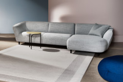 Turia von Pode - Designersofa Ausführung rechts light-grey