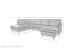 PN-EM18013 von Polinova - Wohnlandschaft Variante links stone