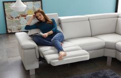 Lava-LE20 von Polsteria - Ledergarnitur stone