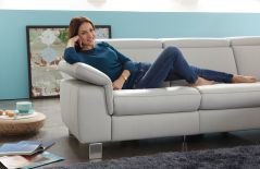 Lava-LE20 von Polsteria - Ledergarnitur stone