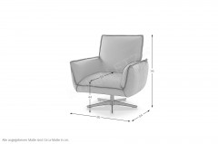 KOINOR Buddy - Drehsessel lava