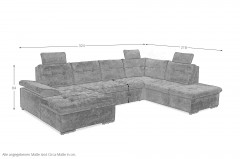 Ronda von ED-Lifestyle - Wohnlandschaft rechts black