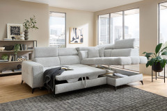 Gobi von Benformato - Ecksofa Variante rechts hellgrau